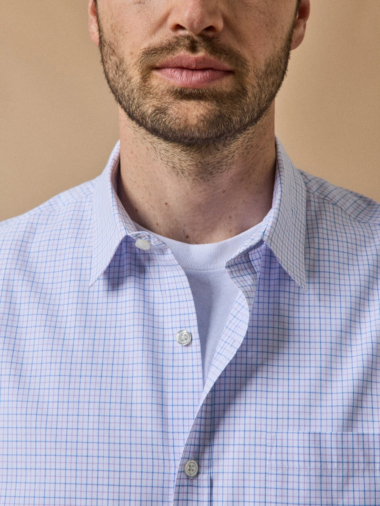 Chemise Carreaux Tattersall Homme Coupe Contemporaine 4 Chemise Carreaux Tattersall Homme Coupe Contemporaine – Image 2