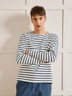 T-shirt Marinière Homme Coton Biologique -Cyrillus Boutique 05156 0277 R015 PO FA F12X