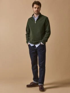 Pull Col Montant Zippé Homme -Cyrillus Boutique 05201 0432 3013 PO PE F1XX