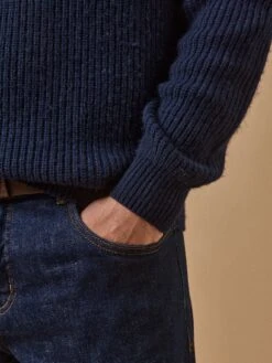 Pull Col Rond Maille Côtelée Homme -Cyrillus Boutique 05201 0533 2013 PO DP F12X