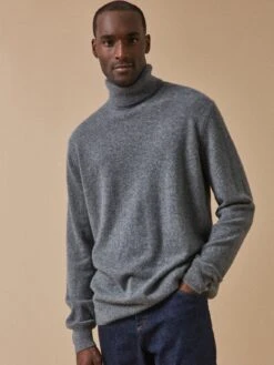 Pull Col Roulé Homme - Collection Cachemire