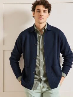 Cardigan Homme Avec Laine Et Fibres Recyclées