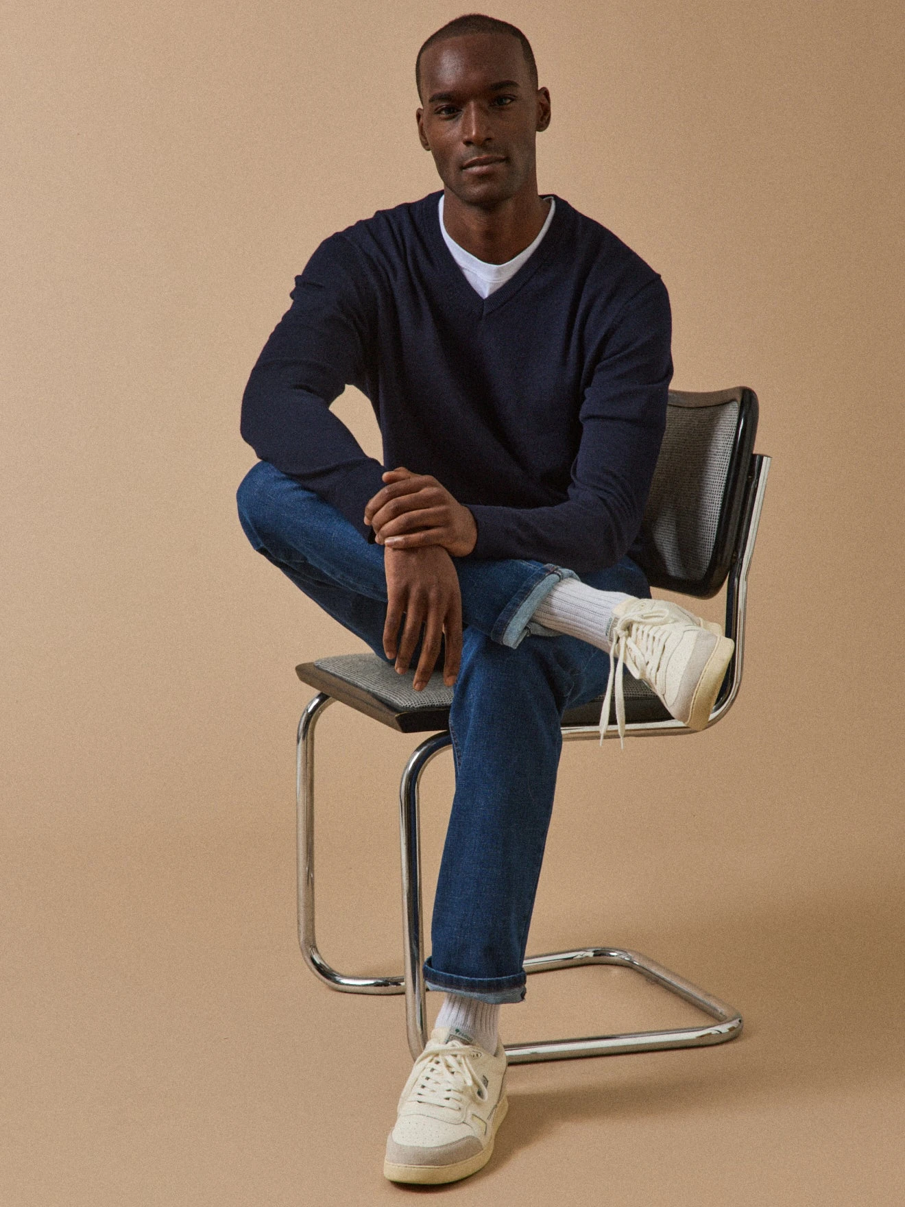 Pull Fin Col V Laine Mérinos Homme 6 Pull Fin Col V Laine Mérinos Homme – Image 4