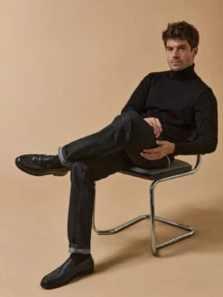 Pull Fin Col Roulé Laine Mérinos Homme -Cyrillus Boutique 05201 0587 7001 PO PE F1XX