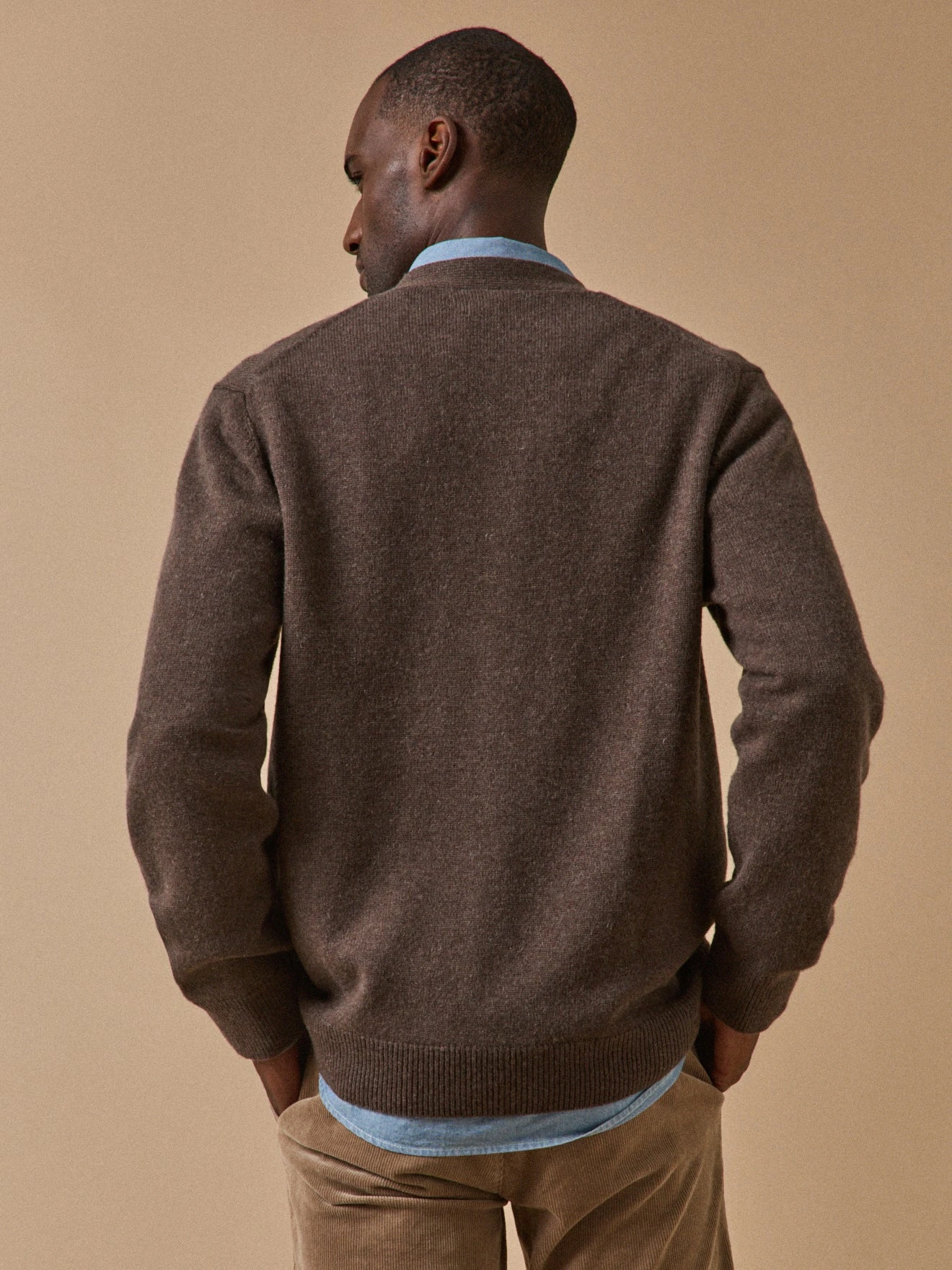 Gilet Col V Homme Coton Biologique Et Cachemire 4 Gilet Col V Homme Coton Biologique Et Cachemire â Image 2