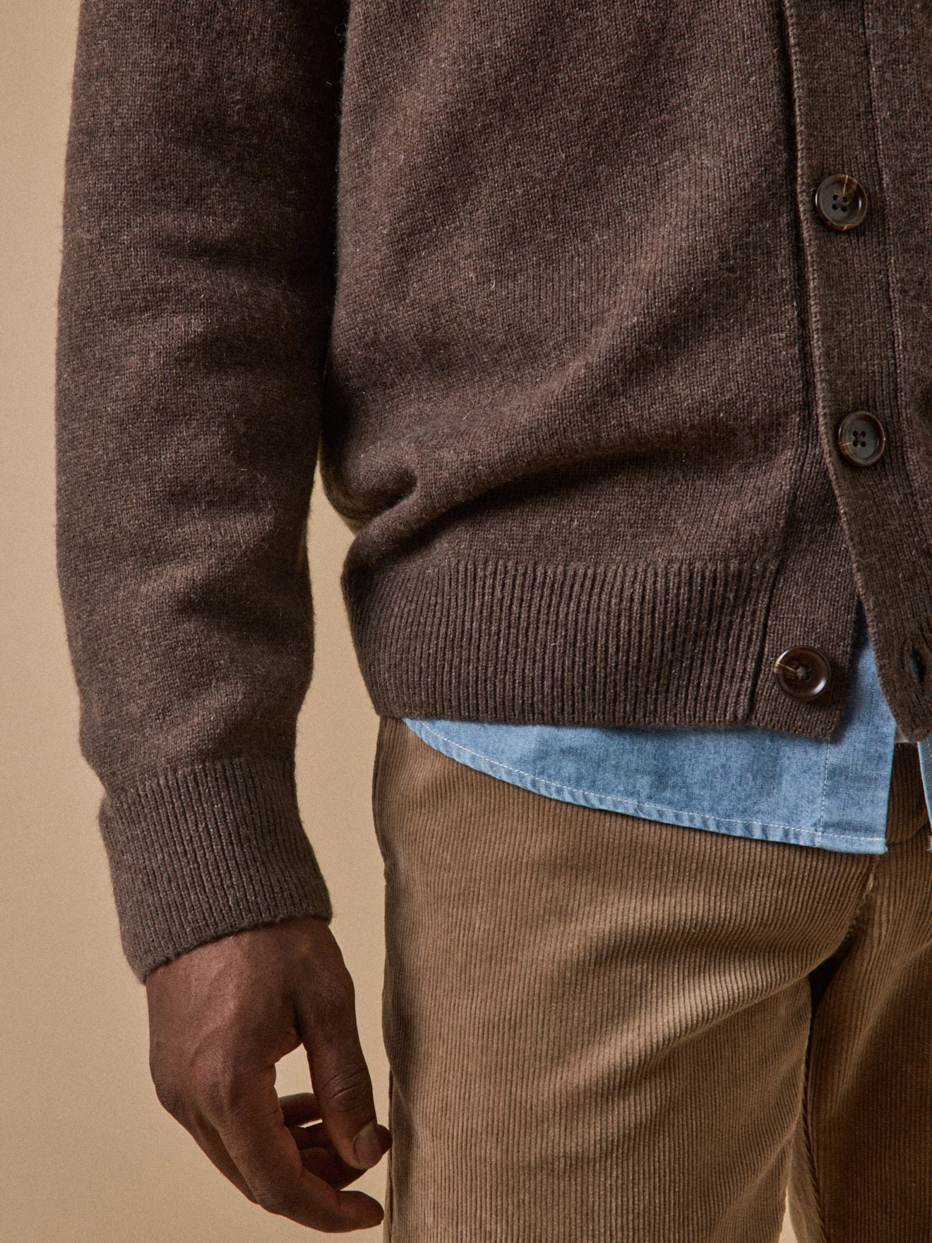 Gilet Col V Homme Coton Biologique Et Cachemire 5 Gilet Col V Homme Coton Biologique Et Cachemire â Image 3