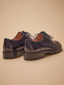 Derbies Bout Fleuri Lacées Cuir Femme 12 Derbies Bout Fleuri Lacées Cuir Femme -Cyrillus Boutique 06100 0728 7011 NM FA F13X