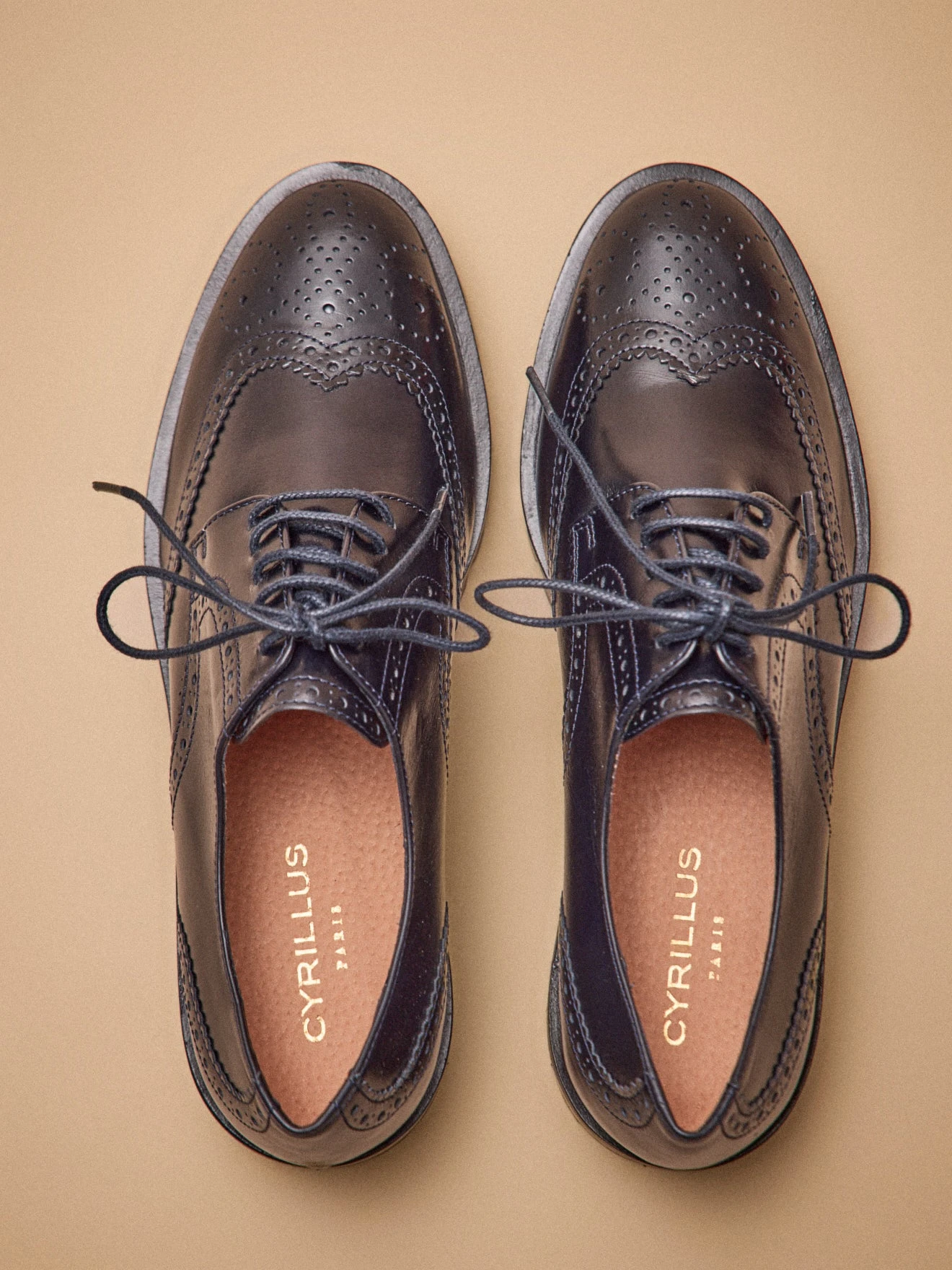 Derbies Bout Fleuri Lacées Cuir Femme 8 Derbies Bout Fleuri Lacées Cuir Femme – Image 6