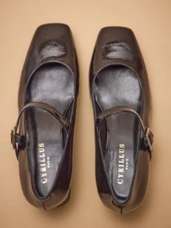 Salomés à Talon Cuir Vernis Femme 13 Salomés à Talon Cuir Vernis Femme -Cyrillus Boutique 06100 0732 7001 NM FA F14X