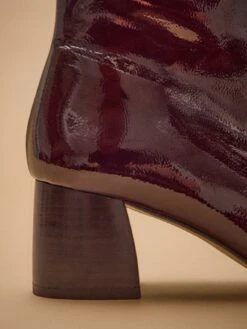 Boots à Talon Cuir Vernis Femme 9 Boots à Talon Cuir Vernis Femme -Cyrillus Boutique 06100 0735 4003 NM DP F1XX