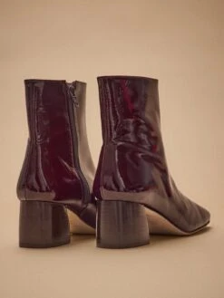 Boots à Talon Cuir Vernis Femme 11 Boots à Talon Cuir Vernis Femme -Cyrillus Boutique 06100 0735 4003 NM FA F13X