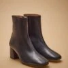 Boots à Talon Cuir Femme -Cyrillus Boutique 06100 0736 7001 NM FA F1XX