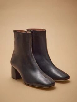 Boots à Talon Cuir Femme