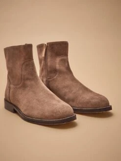 Boots Camarguaises Cuir Velouté Femme