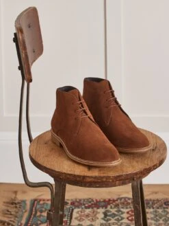 Derbies Montants à Lacets Cuir Homme