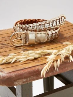 Ceinture Tressée Femme En Cuir