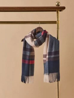 Écharpe Frangée Carreaux Homme