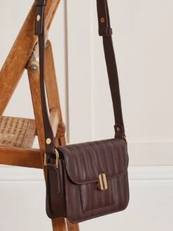 Sac Besace Femme Cuir Matelassé - Collection Maroquinerie Cyrillus