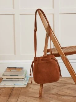 Sac Seau Femme En Cuir Suédé - Collection Maroquinerie Cyrillus -Cyrillus Boutique 50711 0284 9019 NM FA F12X