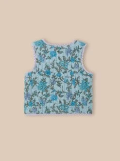 Veste Matelassée Fille Imprimé Flore -Cyrillus Boutique 72005 0191 I206 NM DO F1XX