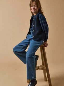 Pantalon Large Junior En Denim -Cyrillus Boutique 72013 0485 2029 PO PE F1XX