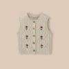 Gilet Sans Manches Brodé Fille Laine RWS -Cyrillus Boutique 72015 0640 M027 NM FA F1XX