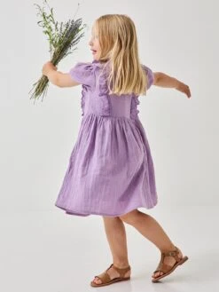 Robe Fille En Gaze De Coton Biologique