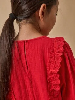 Robe Fille Gaze De Coton -Cyrillus Boutique 72025 1044 4004 PO DP F12X