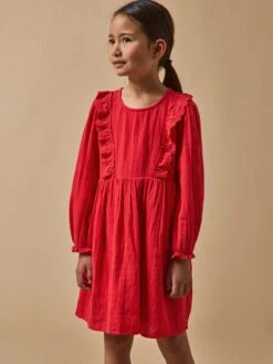 Robe Fille Gaze De Coton