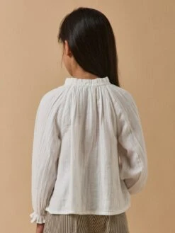 Blouse Fille En Gaze De Coton -Cyrillus Boutique 72029 0689 1004 PO DO F1XX