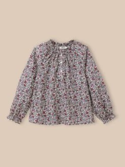 Blouse En Tissu Liberty Meadow Fille