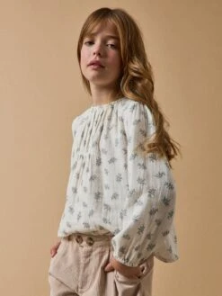 Blouse En Gaze Fille Imprimé Suzanne