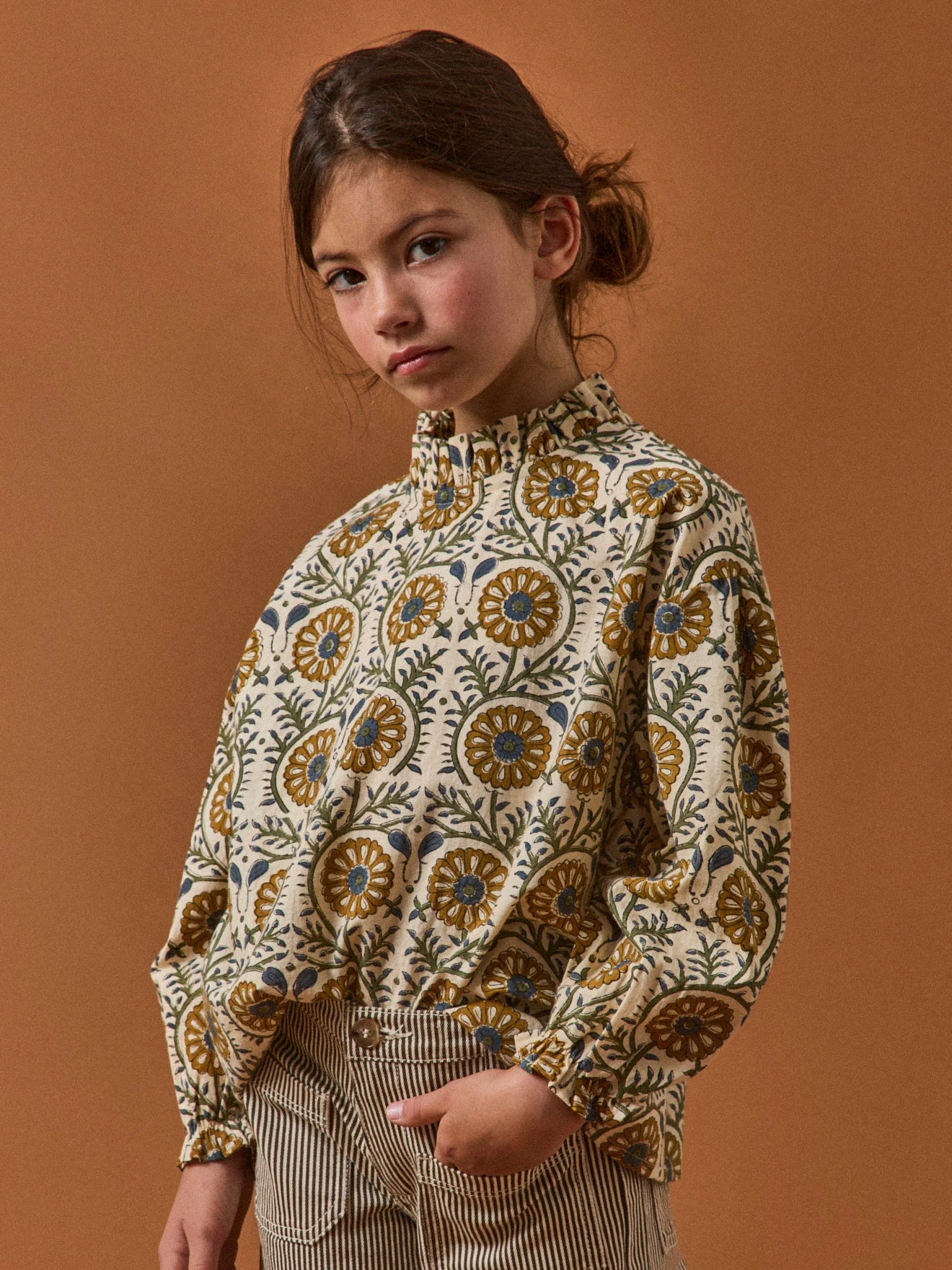 Blouse Fleurie Fille TILDAM - Cyrillus X Apaches Collections 3 Blouse Fleurie Fille TILDAM - Cyrillus X Apaches Collections