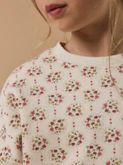 Sweat Fille Imprimé Charline - Coton Biologique -Cyrillus Boutique 72033 0547 I219 PO DP F1XX