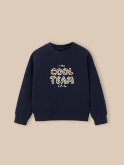 Sweat Cool Team Fille Tissu Liberty - Coton Biologique