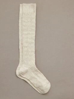 Chaussettes Hautes Fille Torsadées