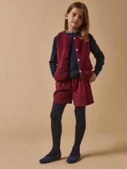 Ballerines En Cuir Clouté Fille -Cyrillus Boutique 72077 0755 2013 AM FA F1XX