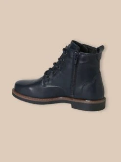 Bottines En Cuir à Lacets Fille -Cyrillus Boutique 72077 0757 2013 NM DO F11X