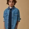 Chemise En Denim Garçon -Cyrillus Boutique 73029 0454 6399 PO FA F11X