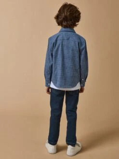 Chemise Flanelisée à Carreaux Garçon -Cyrillus Boutique 73029 0642 C064 PO DO F1XX