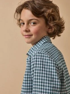 Chemise à Carreaux Garçon -Cyrillus Boutique 73029 0643 C025 PO DP F12X