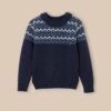 Pull Lambswool Jacquard Garçon -Cyrillus Boutique 73033 0501 2013 NM FA F1XX