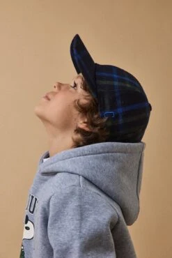 Casquette Laine à Carreaux Garçon -Cyrillus Boutique 73073 0331 C025 NM FA F13X